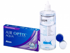 Air Optix Aqua Multifocal (6 lenses) + Laim Care Solution 400 ml