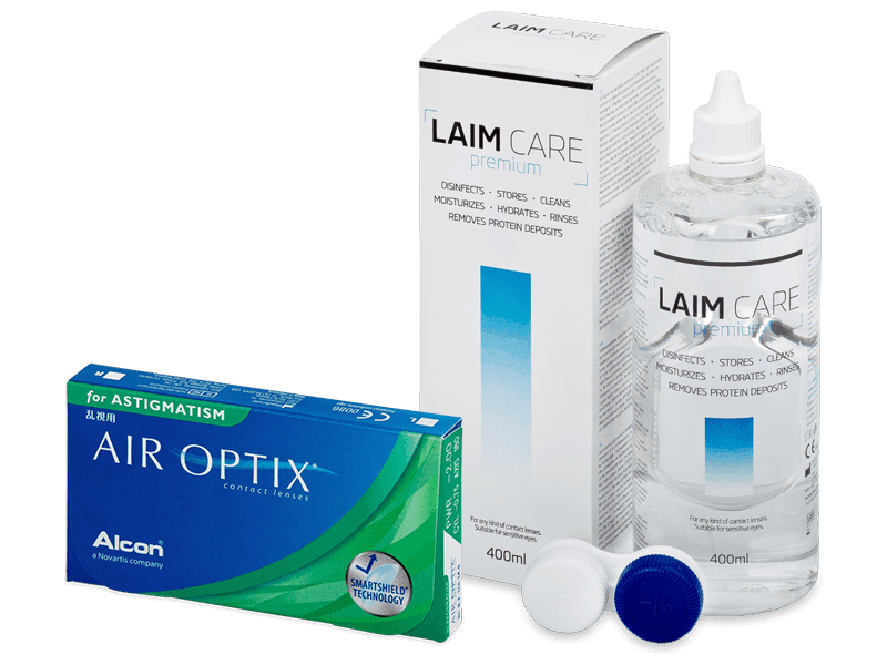 Air Optix for Astigmatism (6 lenses) + Laim Care Solution 400 ml