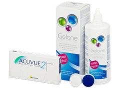 Acuvue 2 (6 lenses) + Gelone Solution 360 ml