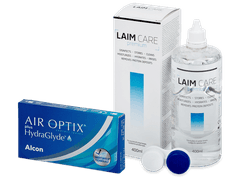 Air Optix plus HydraGlyde (6 lenses) + Laim-Care Solution 400 ml