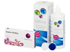 Avaira Vitality (3 lenses) + Gelone Solution 360 ml