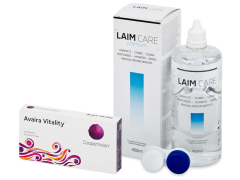 Avaira Vitality (6 lenses) + Laim-Care Solution 400 ml