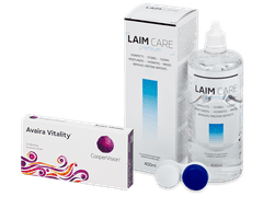 Avaira Vitality (6 lenses) + Laim-Care Solution 400 ml