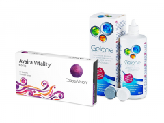 Avaira Vitality Toric (3 lenses) + Gelone Solution 360 ml