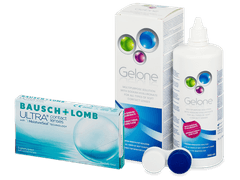 Bausch + Lomb ULTRA (3 lenses) + Gelone Solution 360 ml