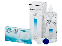 Bausch + Lomb ULTRA (3 lenses) + Laim Care Solution 400 ml