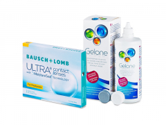 Bausch + Lomb ULTRA for Presbyopia (3 lenses) + Gelone Solution 360 ml