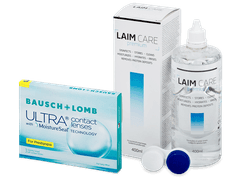 Bausch + Lomb ULTRA for Presbyopia (3 lenses) + Laim Care Solution 400 ml