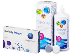 Biofinity Energys (3 lenses) + Gelone Solution 360 ml