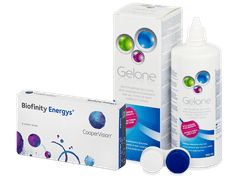 Biofinity Energys (6 lenses) + Gelone Solution 360 ml