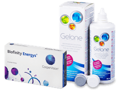 Biofinity Energys (6 lenses) + Gelone Solution 360 ml