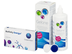 Biofinity Energys (6 lenses) + Gelone Solution 360 ml
