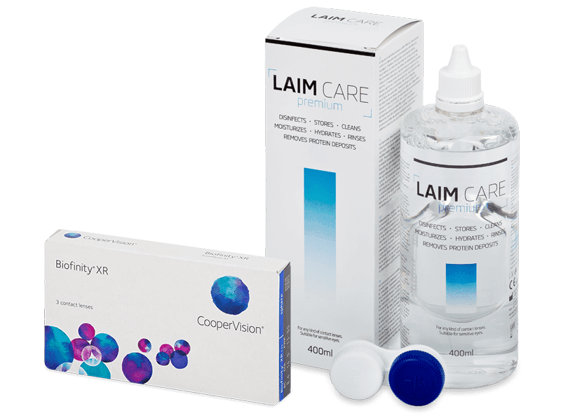 Biofinity XR (3 lenses) + Laim Care Solution 400 ml