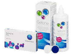 Biofinity XR Toric (3 lenses) + Gelone Solution 360 ml