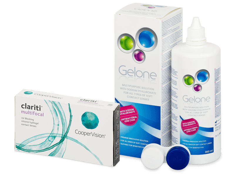 Clariti Multifocal (6 lenses) + Gelone Solution 360 ml