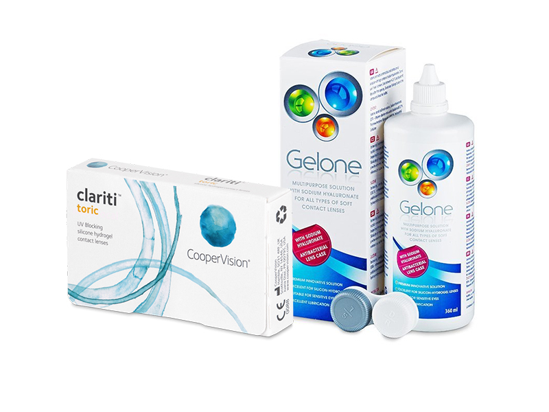 Clariti Toric (6 lenses) + Gelone Solution 360 ml