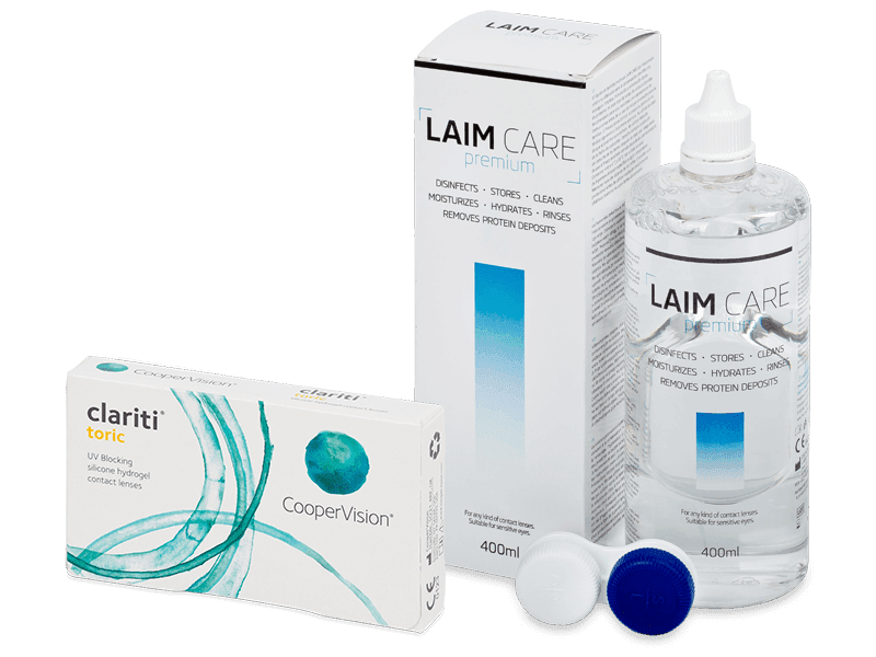 Clariti Toric (6 lenses) + Laim Care Solution 400 ml