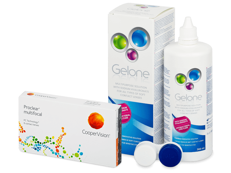 Proclear Multifocal (6 lenses) + Gelone Solution 360 ml