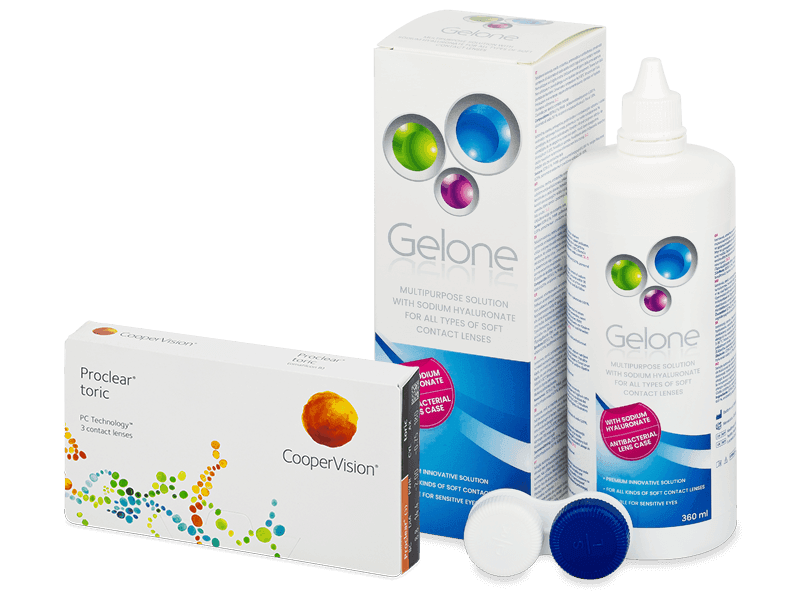 Proclear Toric (3 lenses) + Gelone Solution 360 ml