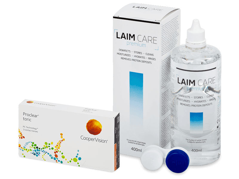 Proclear Toric (3 lenses) + Laim Care Solution 400 ml