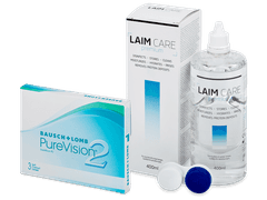 PureVision 2 (3 lenses) + Laim-Care Solution 400 ml