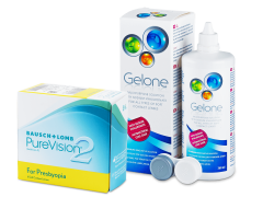 PureVision 2 for Presbyopia (6 lenses) + Gelone Solution 360 ml