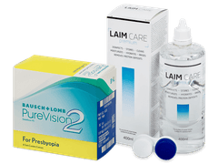 PureVision 2 for Presbyopia (6 lenses) + Laim Care Solution 400 ml