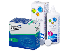 SofLens 38 (6 lenses) + Gelone Solution 360 ml