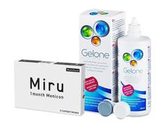 Miru 1month Menicon multifocal (6 lenses) + Gelone Solution 360 ml