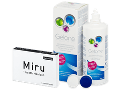 Miru 1month Menicon multifocal (6 lenses) + Gelone Solution 360 ml