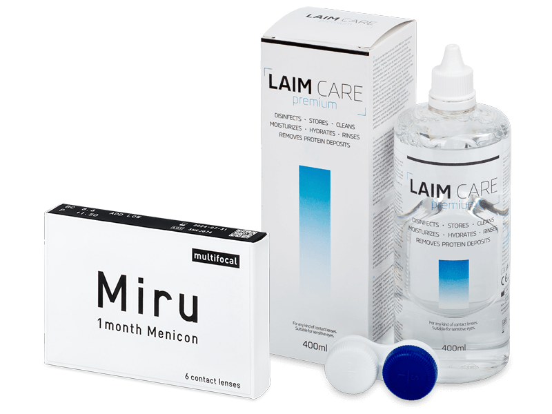 Miru 1 Month Menicon Multifocal (6 lenses) + Laim-Care Solution 400 ml