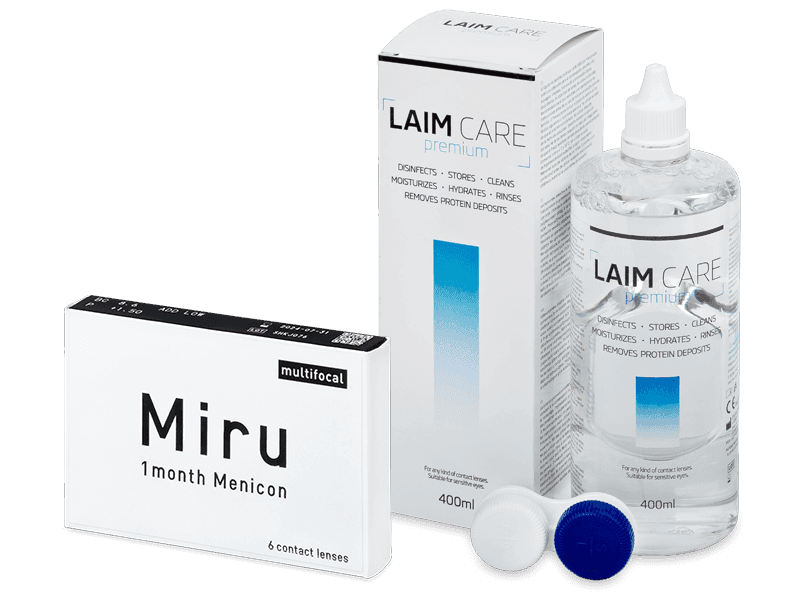 Miru 1month Menicon multifocal (6 lenses) + Laim Care Solution 400 ml