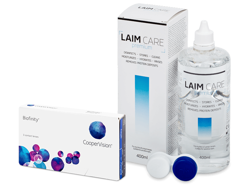 Biofinity (3 lenses) + Laim-Care Solution 400 ml