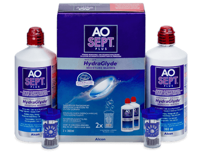 AO SEPT PLUS HydraGlyde Solution 2 x 360 ml