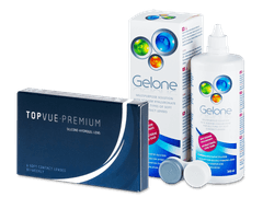 TopVue Premium (6 lenses) + Gelone Solution 360 ml