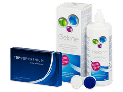 TopVue Premium (6 lenses) + Gelone Solution 360 ml