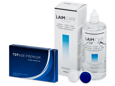 TopVue Premium (6 lenses) + LAIM-CARE Solution 400 ml