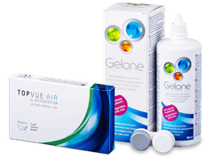 TopVue Air for Astigmatism (3 lenses) + Gelone 360 ml