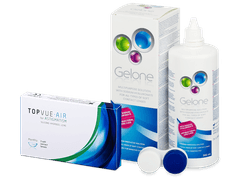 TopVue Air for Astigmatism (3 lenses) + Gelone Solution 360 ml