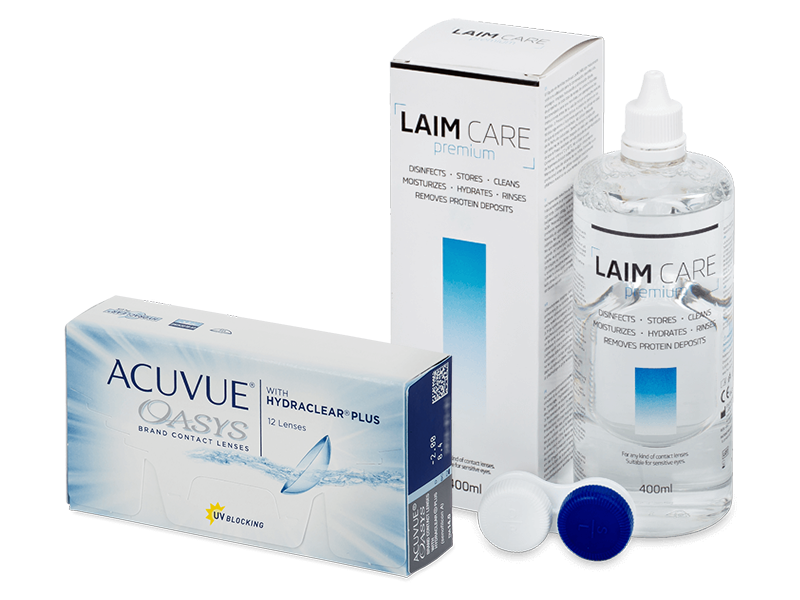 Acuvue Oasys (12 lenses) + Laim Care Solution 400 ml
