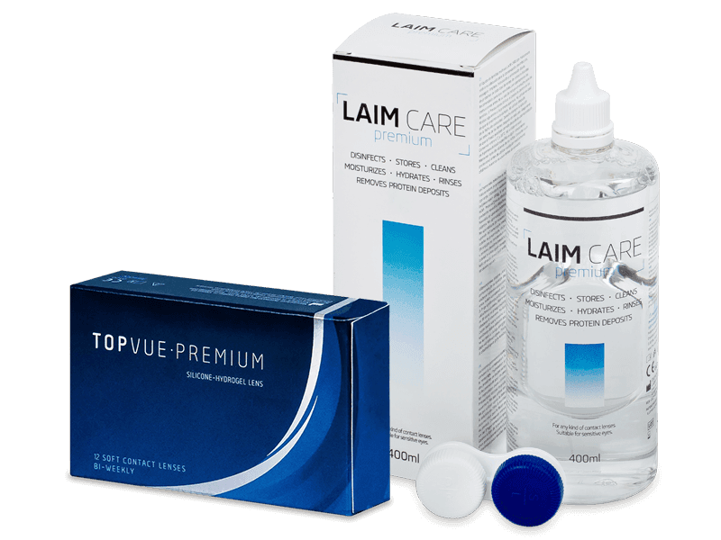 TopVue Premium (12 lenses) + Laim Care Solution 400 ml