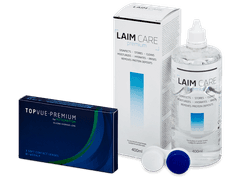 TopVue Premium for Astigmatism (3 lenses) + Laim-Care Solution 400 ml