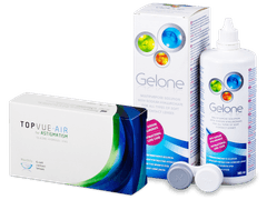 TopVue Air for Astigmatism (6 lenses) + Gelone Solution 360 ml