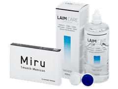 Miru 1month Menicon (6 lenses) + Laim-Care Solution 400 ml