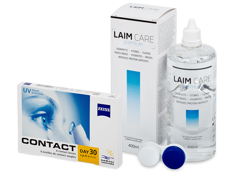 Carl Zeiss Contact Day 30 Spheric (6 lenses) + Laim-Care Solution 400 ml