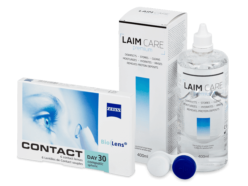 Carl Zeiss Contact Day 30 Compatic (6 lenses) + Laim Care Solution 400 ml