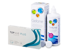 TopVue Monthly Plus (6 lenses) + Gelone Solution 360 ml