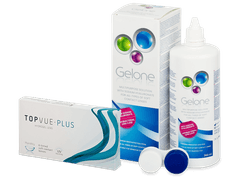 TopVue Monthly Plus (6 lenses) + Gelone Solution 360 ml
