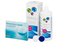 Bausch + Lomb ULTRA for Astigmatism (3 lenses) + Gelone Solution 360 ml