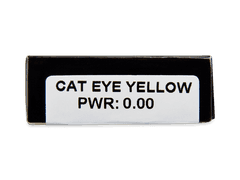 CRAZY LENS - Cat Eye Yellow - plano (2 daily coloured lenses)